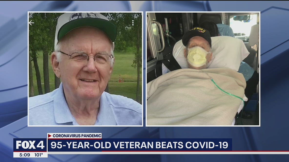 95-year-old World War II veteran leaves Dallas hospital after beating COVID-19